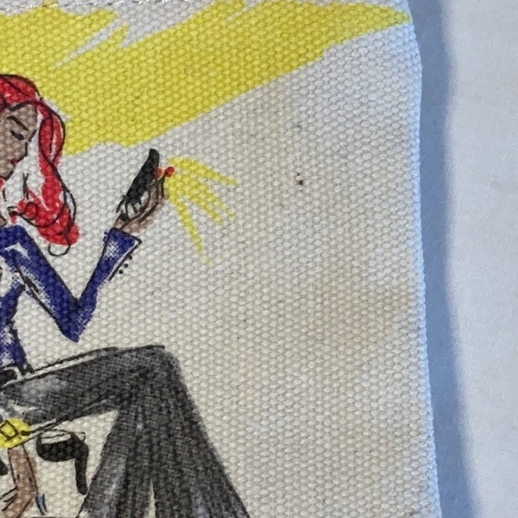 Brighton Fashionista Canvas Bag/Cosmetic Pouch 5”x9” - Picture 6 of 13